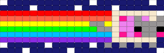 NYAN CAT - red,purple