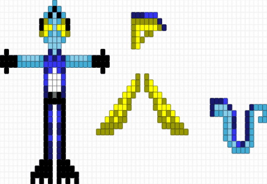 Inteleon pattern/bead lizard/thing - gold,light blue,purple,inteleon,pokemon,lizard