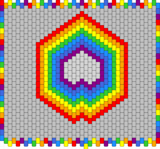rainbow heart - beige,pride,heart