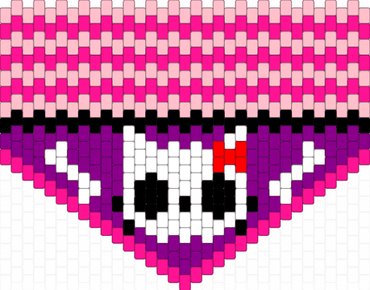 Bone kitty purse flap - pink