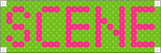 Scene Label Charm !!!!1111!!!! (Green and Pink Ver 1) - 2000s, colorful, emo, green, myspace, neon, pink, scene, scene kid, scenecore
