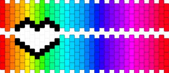 EYESTRAIN HOLLOW HEART CUFF !!!1!1!1!!! - teal,purple,colorful,rainbow,love,color spectrum,scenecore,scene kid,emo,scene