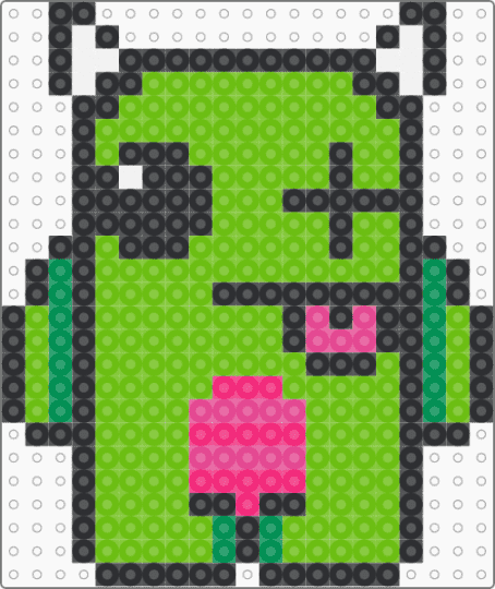 Scene Monster !! (Green and Pink) - green,pink,monster,scene,scenecore,emo,scene kid,cute
