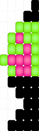 Lava Lamp Charm (READ THE DESC) - green,pink,cotdlamps,lava lamp,black,ladder stitch,neon,glow in the dark