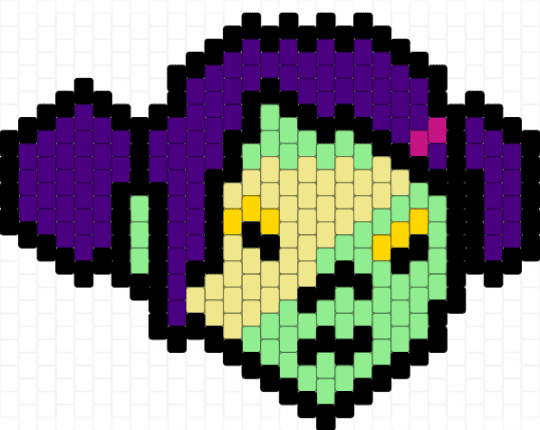 REMIX - Frankenstein Girl Charm - purple,yellow,teal,msi,mindless self indulgence,fgwsss,green,charm,scene,frankenstein