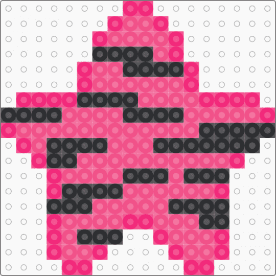 Zebra Striped Star - Pink - pink,black,zebra,animal print,emo,scene,scene kid,scenecore