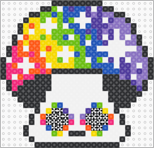 Trippy Mushroom of DOOM !1!!1!1! xD - blue, colorful, cotdmushrooms, edc, edm, green, neon, scenecore, silly, trippy, white