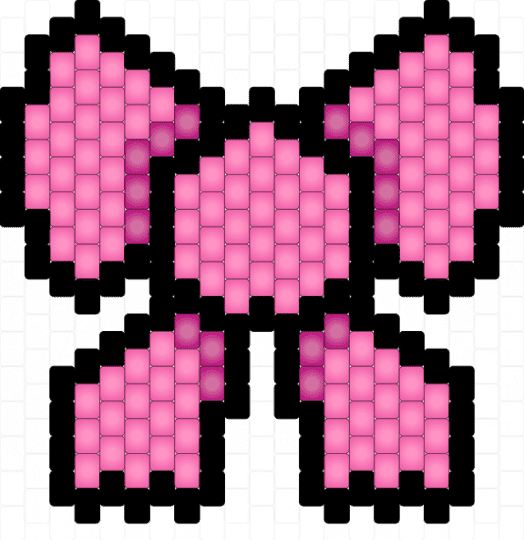 Pink Glowy Bowtie - black,pink,glow in the dark,glow,bow,bowtie,ribbon,cotdribbons,cute