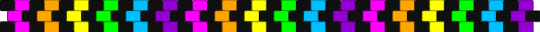Rainbow Checkered Belt !! x3 - black, colorful, emo, light blue, neon, peyote stitch, pink, rainbow, scene, scene kid, scenecore, yellow