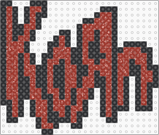Korn Logo !1!1!!1 (Glitter Red) - alt, alternative, bands, black, emo, music, red, scene, scene kid, scenecore