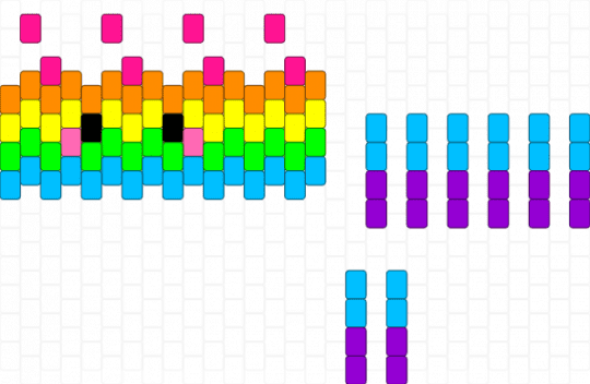 Rainbow Octopus - orange,light blue,purple,octopus,rainbow,multistitch,cute,animal