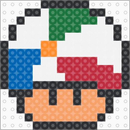 Beach Ball Mushroom !! - beach, cotdpoolparty, gaming, mario, nintendo, orange, pool, red, super mario, video games