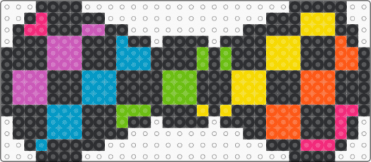 Rainbow Checkered Bowtie !!!1!!1!1!1! xD - black, checkboard, colorful, emo, light blue, neon, orange, rainbow, scene, scene kid, scenecore