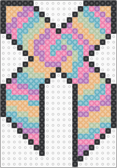 Excision X Rainbow Tie-Dye Glow-in-the-dark - pink,light blue,rainbow,tie dye,excision,edm,music,x,glow,dubstep
