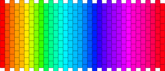 All rainbow colors in the world. - color spectrum, colorful, emo, neon, purple, rainbow, scene, scene kid, scenecore, teal