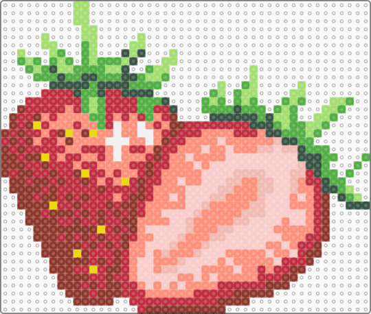 Strawberries !!!! x3 - red,green,beige,orange,cotdberries,strawberry,fruit,food,berries,realistic,sweet