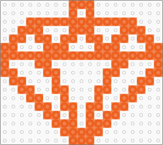 Orange Scene Diamond Charm !!! - diamond, emo, gem, necklace, orange, scene, scene kid
