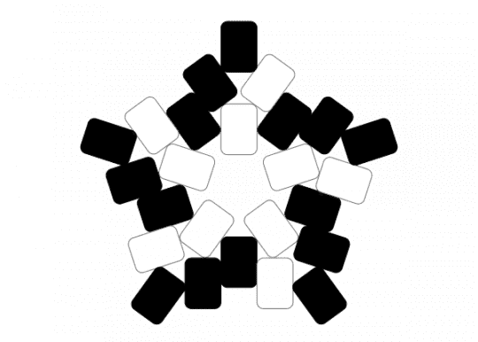 Black and White Swirly Star !! - black, black and white, emo, star, stars, swirl, swirly, white