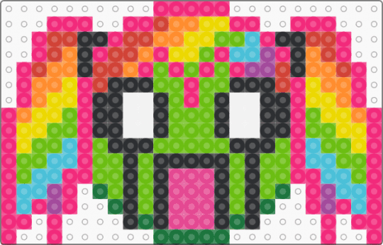 Zombeh Raver !! - pink,green,zombie,rainbow,colorful,neon,scene,scenecore,scene kid,emo