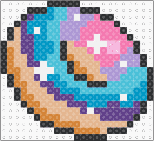 Galaxy Donut - light blue,pink,beige,cotdgalaxyprint,galaxy,galaxy print,donut,food,blue,purple,space