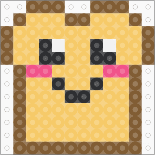 Kawaii bread !! - tan,yellow,cotdbread,kawaii,cute,charm,perler,bread,food