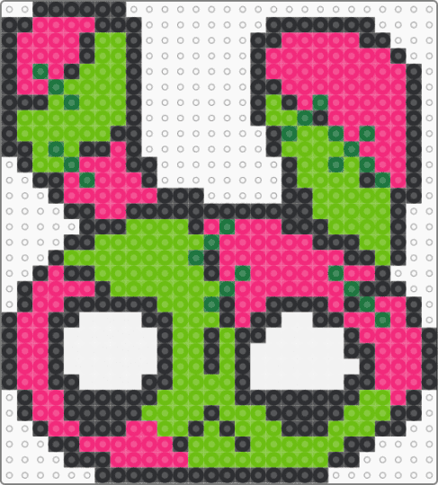 Zombunny !!!!1111!!!! (Pink and Green) - pink,green,emo,scene,scene kid,scenecore,bunny,zombie,rabbit,spooky