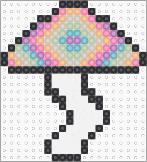 TRIPPY MOSHROOM OF DOOM !!!!1111!!!!! >:3 - beige, colorful, cotdedm, edm, glow in the dark, pink, psychedlic, rainbow, rave, trippy