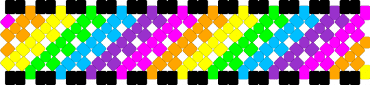 Rainbow and Black X Base Cuff !! :3 - yellow,light blue,pink,colorful,rainbow,black,neon,scene,emo,scenecore,scene kid