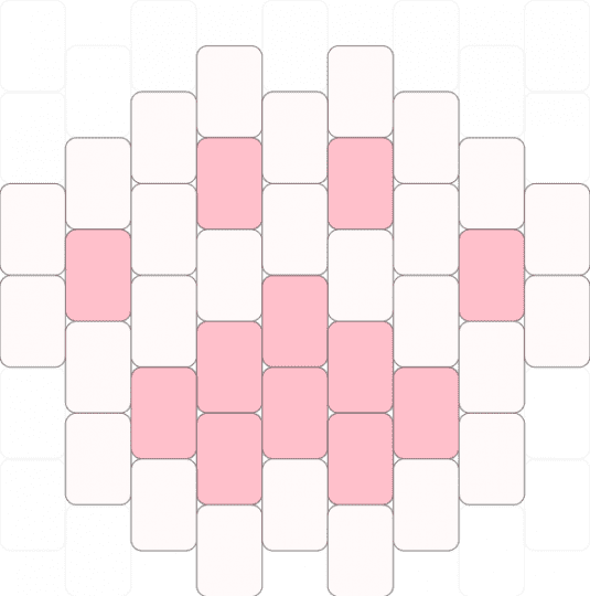 Paw print !!!111!!! - white,pink,cotdanimalshelter,peyote stitch,cutecore,kawaii,animals,cat,pets,love