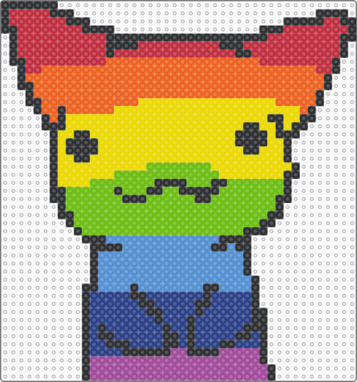Rainbow Lick Cat !!!!111!!!! - colorful, emo, green, kitty, orange, rainbow, red, scene, scene kid, scenecore, silly, yellow
