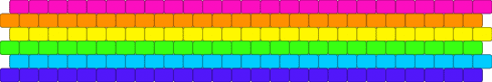 Normal rainbow peyote stitch cuff :3 - beginner friendly, colorful, emo, green, neon, orange, purple, scene, scene kid, scenecore, simple