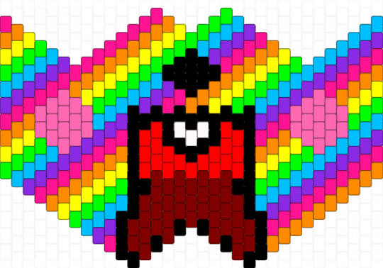 Rainbow Blood-Vomiting Bunny Mask - pink,orange,purple,colorful,rainbow,bloody,blood,bunny,mask,scene,emo,vomit