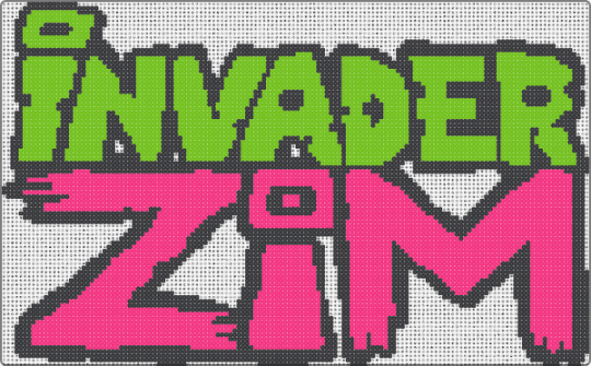 Invader Zim Logo !!!!1!1!1!!1!1 - cartoons, emo, green, jhonen vasquez, logos, nickelodeon, pink, scene, scene kid, scenecore