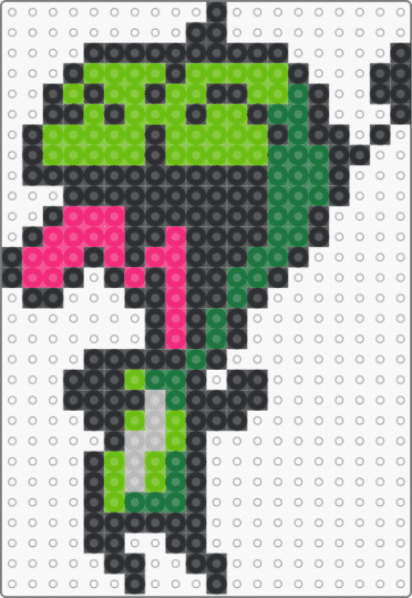 GIR yippee !!1!1!1!!1 xD - black, cotdscenekidfashion, emo, gir, green, invader zim, scene, scene kid, scenecore, silly