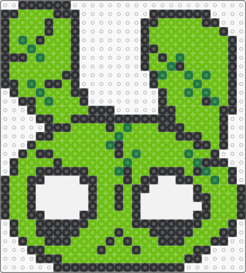 Zombunny !!!!1111!!!!  (Green) - bunny, emo, green, rabbit, scene, scene kid, scenecore, spooky, zombie
