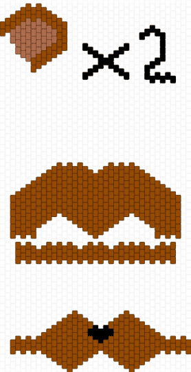 Bear Therian Mask !! - animals, bear, bears, cotdforests, masks, peyote stitch, red, therian, theriotype