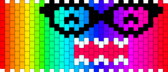 HOLY EYESTRAIN NERD DOMO :P - red,teal,pink,colorful,rainbow,color spectrum,scene,scenecore,scene kid,emo,cute