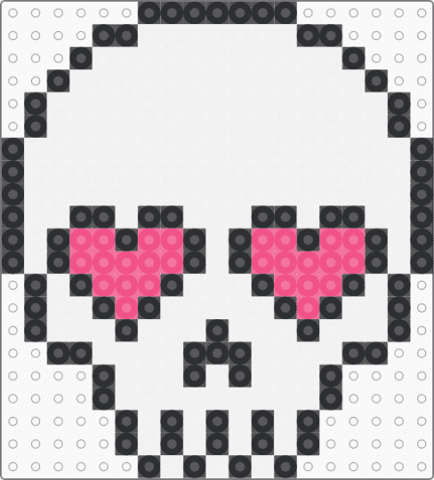 Love Skull !! :3 (Pink) - white,love,halloween,spooky,holiday,scene,scenecore,scene kid,emo