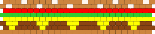 Burger Cuff !! - orange,red,cotddinnerparty,burger,peyote,fast food,junk food,dinner,lunch,food