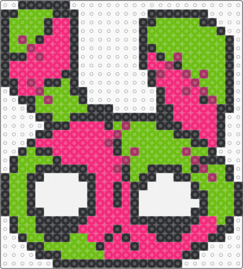Zombunny !!!!1111!!!! (Pink and Green Ver 2) - green,pink,bunny,spooky,rabbit,scene,scenecore,emo,scene kid,zombie