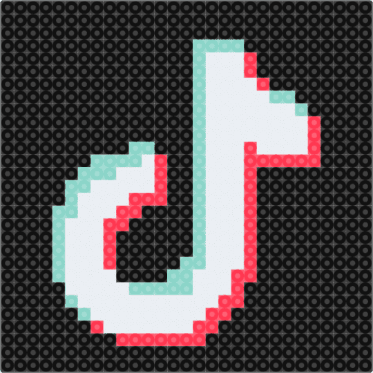 TikTok Icon !! - black,light blue,red,cotdtiktok,tiktok,teal,aqua,pink,apps,app