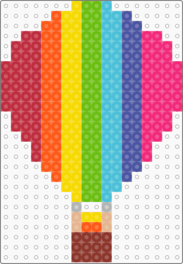 Rainbow Air Balloon !! - colorful, cotdhotairballoons, green, neon, orange, purple