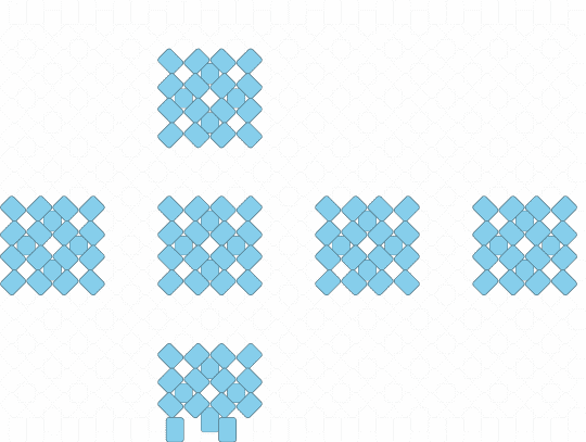 Nee-Doh Nice Cube Pattern !! (Read the desc) - light blue,nee doh,ice cube,cube,blue,fidget,squares,easy,viral