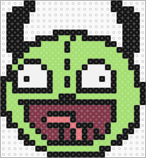 Awesome face GIR - black,green,awesome face,gir,invader zim,scene,jhonen vasquez,emo,scenemo,zim