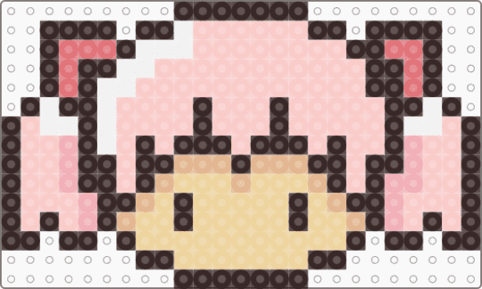 Madoka Magica Mega Rotator Cuff 4/4 - brown,beige,perler,madoka magica,puella magi madoka magica,madoka,pink,cutecore,rotator,anime