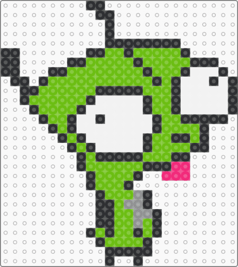 GIR !1!!1!1!!1!1!1!!1!1 xD - cotdscenekidfashion, emo, gir, green, invader zim, scene, scene kid, scenecore, scenemo