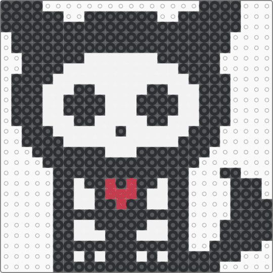 Skelanimals - Kit the Cat - black,white,scene,scenecore,emo,scene kid,skelanimals,cat