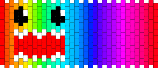 HOLY EYESTRAIN DOMO >xD - color spectrum, colorful, emo, light blue, neon, pink, purple, rainbow, red, scene, scene kid, scenecore
