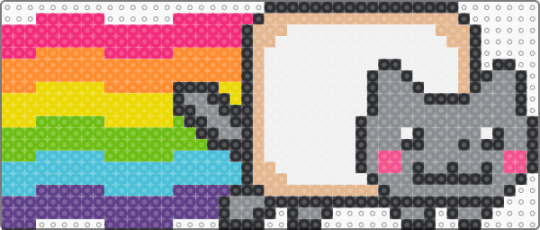 Nyan Cat Base (Ver.1) (THE DESC) - colorful, emo, gray, memes, nyan cat, orange, pink, pop tart, rainbow, scene, scene kid, scenecore