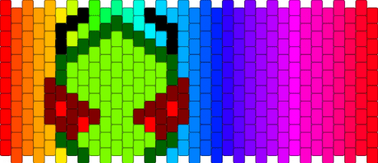 HOLY EYESTRAIN ZIM ^^ - red,green,purple,pink,cotdaliens,colorful,invader zim,color spectrum,scene,scene kid,scenecore,emo